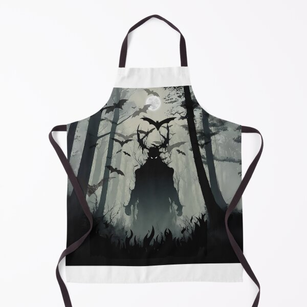 Item preview, Devil in the dark forest with bats in the moon night designed and sold by DigiArtNDesign.