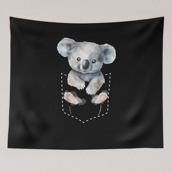 Item preview, Funny koala fan carries a cute koala in pocket koala lover fake pocket designed and sold by Artstastic.