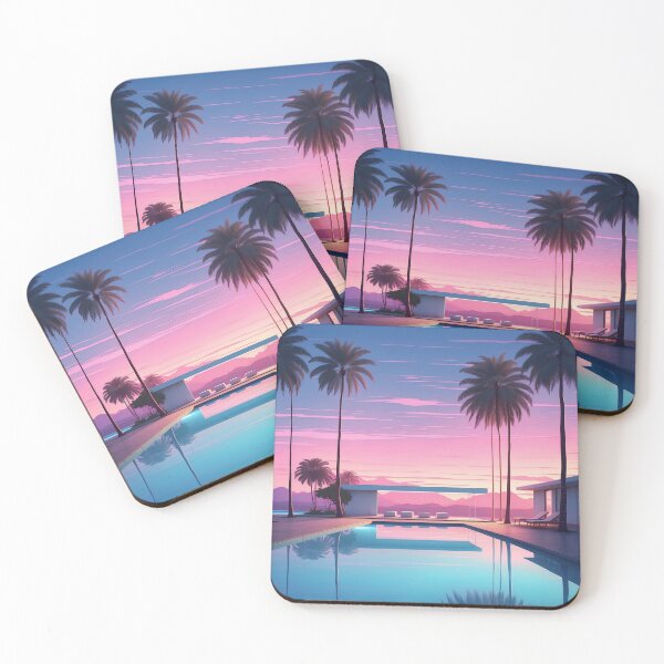 Item preview, Lavender Twilight: Modern Retreat Amidst Tropical Serenity designed and sold by ArtComixHaven.