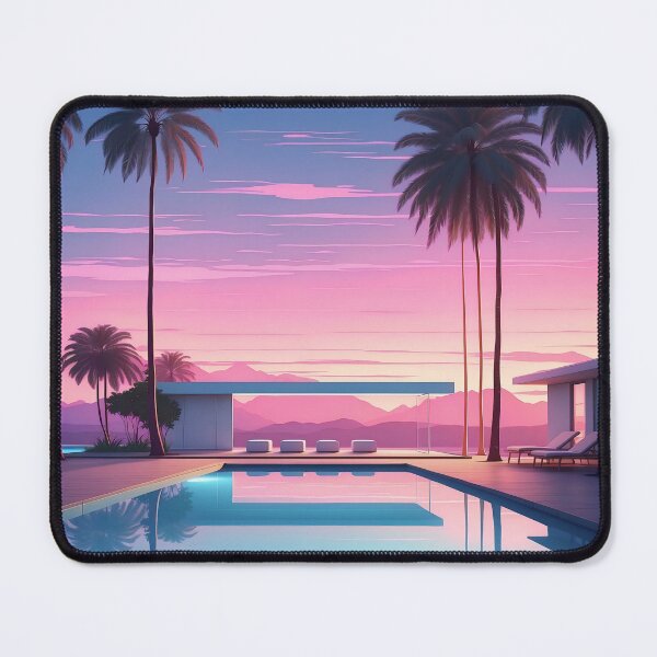 Item preview, Lavender Twilight: Modern Retreat Amidst Tropical Serenity designed and sold by ArtComixHaven.
