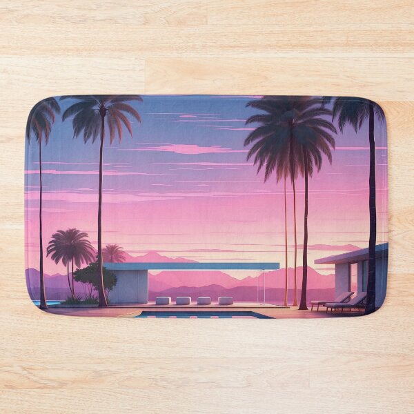 Item preview, Lavender Twilight: Modern Retreat Amidst Tropical Serenity designed and sold by ArtComixHaven.