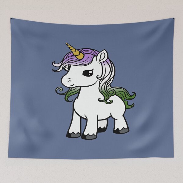 Item preview, Cute Genderqueer Pride Flag Unicorn, Subtle Kawaii Queer Unicorn Design designed and sold by Travelslightly.