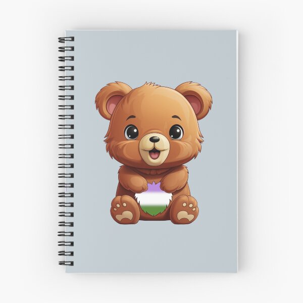 Item preview, Cute Genderqueer Pride Flag Bear, Subtle Kawaii Queer Bear Design designed and sold by Travelslightly.