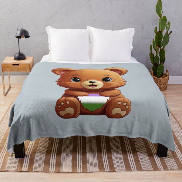 Item preview, Cute Genderqueer Pride Flag Bear, Subtle Kawaii Queer Bear Design designed and sold by Travelslightly.