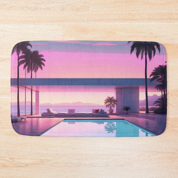 Item preview, Lavender Twilight: Modern Retreat Amidst Tropical Serenity designed and sold by ArtComixHaven.