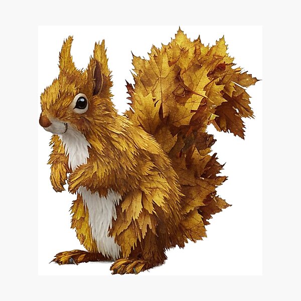 Item preview,  An autumn squirrel designed and sold by WildernessTints.