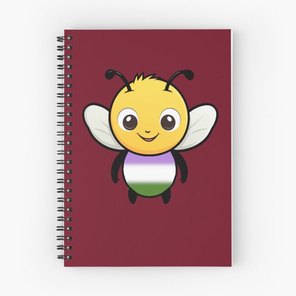Item preview, Cute Genderqueer Pride Flag Bee, Subtle Kawaii Queer Bee Design designed and sold by Travelslightly.