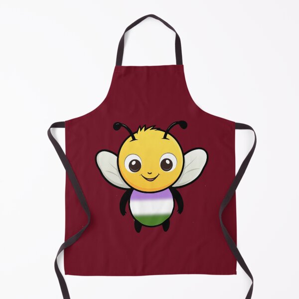 Item preview, Cute Genderqueer Pride Flag Bee, Subtle Kawaii Queer Bee Design designed and sold by Travelslightly.