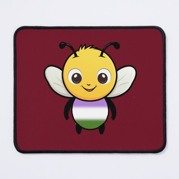 Item preview, Cute Genderqueer Pride Flag Bee, Subtle Kawaii Queer Bee Design designed and sold by Travelslightly.