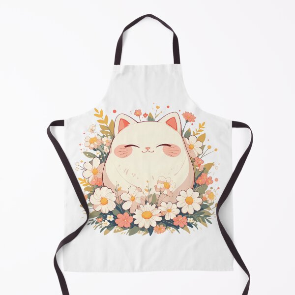Item preview, happy cat in flowers designed and sold by HandsomeCat.