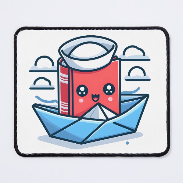 Item preview, Kawaii Book With Sailor Hat designed and sold by CanvasCutie.