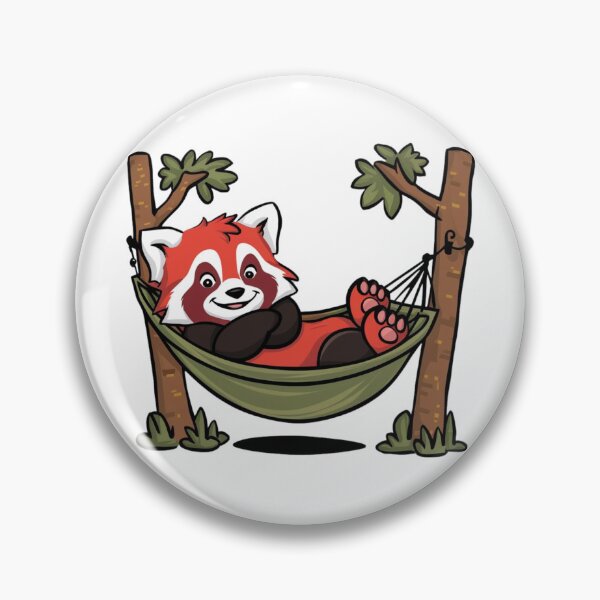 Item preview, Red Panda In Hammock designed and sold by NicolasGlowArt.