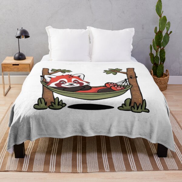 Item preview, Red Panda In Hammock designed and sold by NicolasGlowArt.