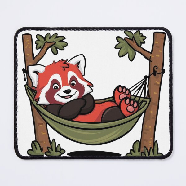 Item preview, Red Panda In Hammock designed and sold by NicolasGlowArt.