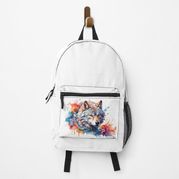Item preview, digital watercolor of a wolf designed and sold by Rose Design & Photos.