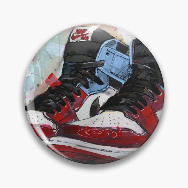Item preview, Retro sneaker Fearless Chicago painting designed and sold by GalleryKauffeld.