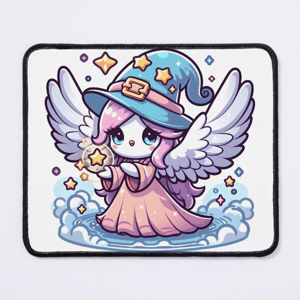 Item preview, Kawaii Magical Harpy With Wizard Hat designed and sold by CanvasCutie.