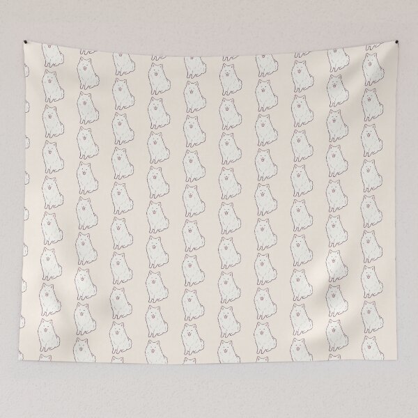 Item preview, japanese spitz dog art  designed and sold by Mayarart.