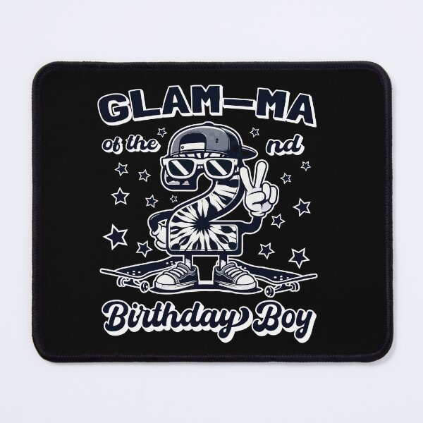 Item preview, Glam-ma Of 2nd Birthday Boy Toddler skateboard designed and sold by Jungle Hub.