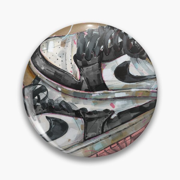 Item preview, Retro rust pink sneaker painting designed and sold by GalleryKauffeld.