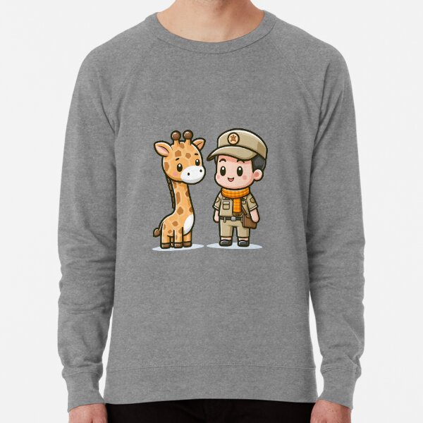 Item preview, Kawaii Zookeeper With A Friendly Giraffe Scarf designed and sold by CanvasCutie.