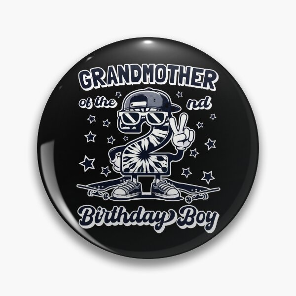 Item preview, Grandmother Of 2nd Birthday Boy Toddler skateboard designed and sold by Jungle Hub.