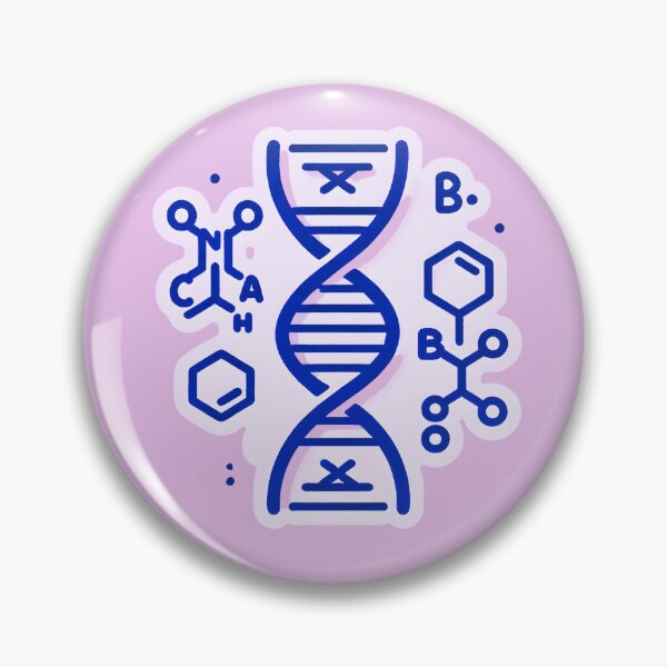 Item preview, Minimalist Biochemistry DNA Strand Sticker designed and sold by Molecularmerch.