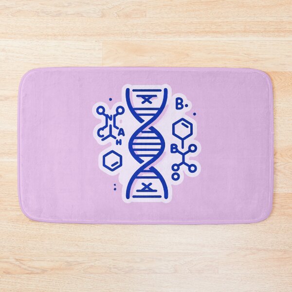 Item preview, Minimalist Biochemistry DNA Strand Sticker designed and sold by Molecularmerch.