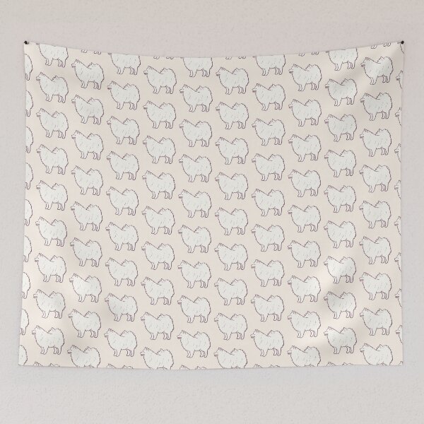 Item preview, japanese spitz dog illustration  designed and sold by Mayarart.