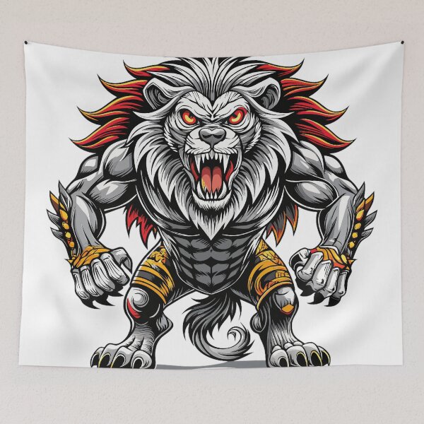 Item preview, angry lion designed and sold by Arextr.