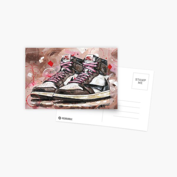 High Top Sneakers Travel fashion Stamp Sticker Print