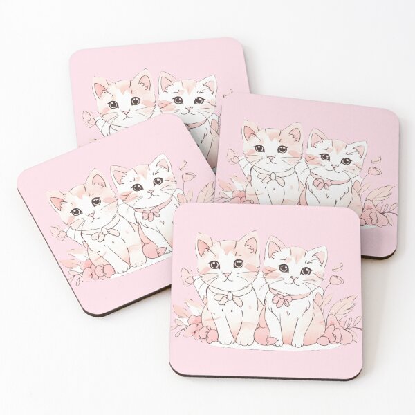 Item preview, Two little kitties designed and sold by Flowersonstuff.