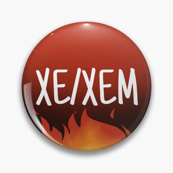 Item preview, Xe/Xem Pronouns Flame Print designed and sold by Rain Gardens.