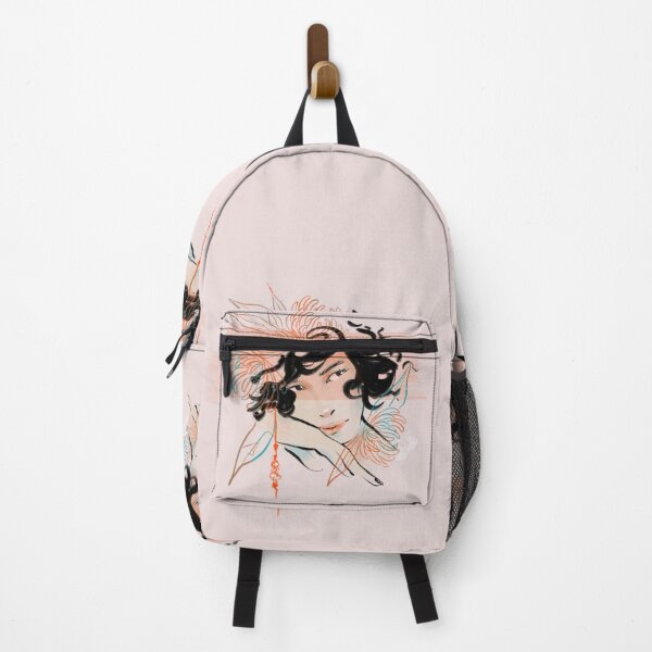 Item preview, Woman, manga, flowers, pink, glamour, Ink designed and sold by s-flo-art.
