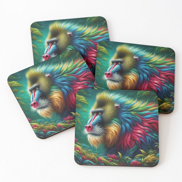 Item preview, Splendor of colors of the jungle king designed and sold by Cerberus-Art.