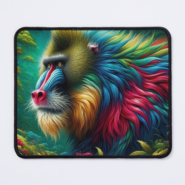 Item preview, Splendor of colors of the jungle king designed and sold by Cerberus-Art.