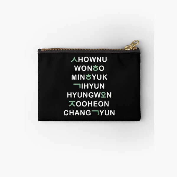 Item preview, Monsta X names - hangul (white). designed and sold by Duckiechan.