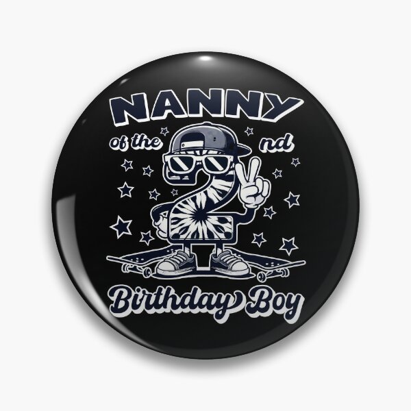 Item preview, Nanny Of 2nd Birthday Boy Toddler Skateboard B-day designed and sold by Jungle Hub.