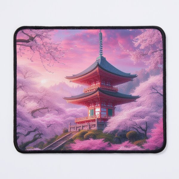 Item preview, Spring sunrise in the cherry blossom grove designed and sold by Cerberus-Art.