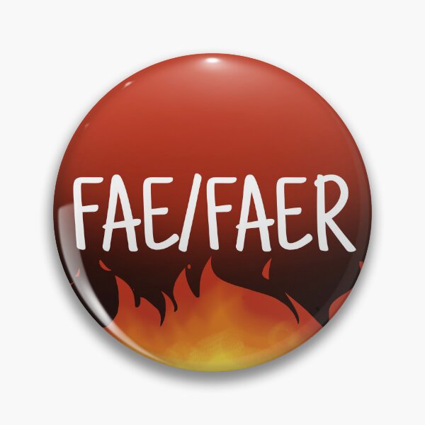 Item preview, Fae/Faer Pronouns Flame Print designed and sold by Rain Gardens.