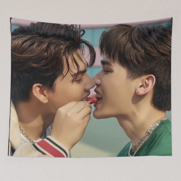 Item preview, Prapai Sky Fortpeat Love sea the series Love in the air thai bl series couple cute hot boys love designed and sold by Kpop-Noona.