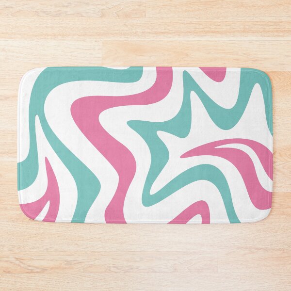 Item preview, Liquid Abstract in Light Orchid Pink, Bali Green, and White designed and sold by edikartt.