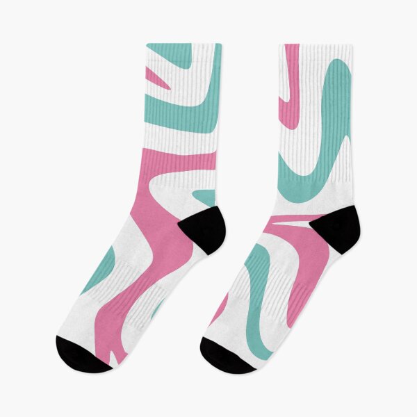 Item preview, Liquid Abstract in Light Orchid Pink, Bali Green, and White designed and sold by edikartt.