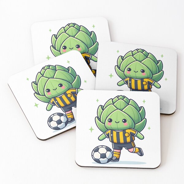 Item preview, Kawaii Artichoke With Soccer Jersey designed and sold by CanvasCutie.