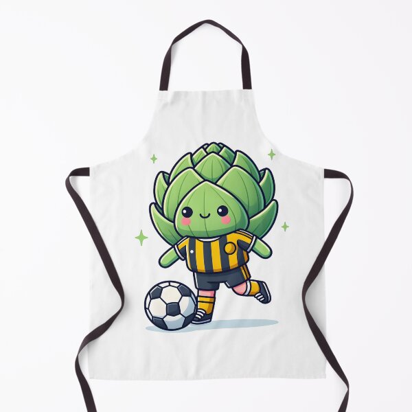 Item preview, Kawaii Artichoke With Soccer Jersey designed and sold by CanvasCutie.