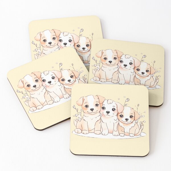 Item preview, Three Little puppies designed and sold by Flowersonstuff.