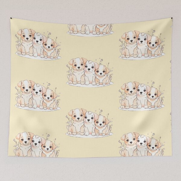 Item preview, Three Little puppies designed and sold by Flowersonstuff.