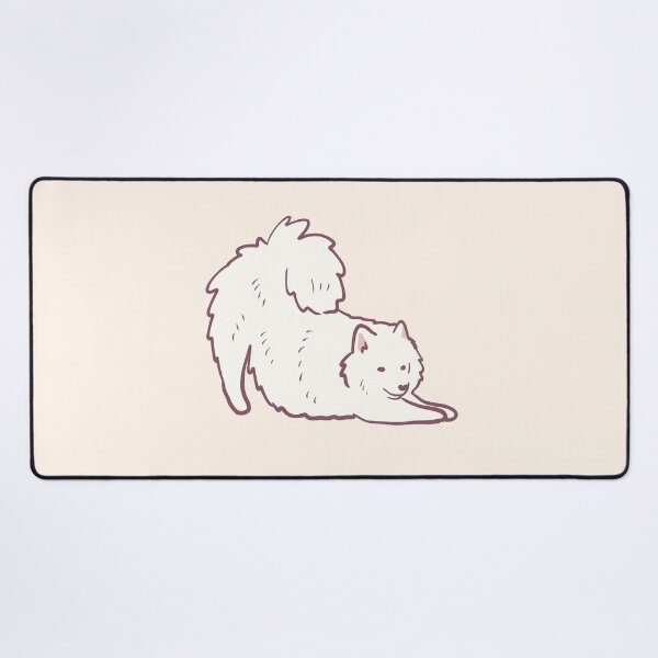 Item preview, Japanese spitz dog stretching  designed and sold by Mayarart.