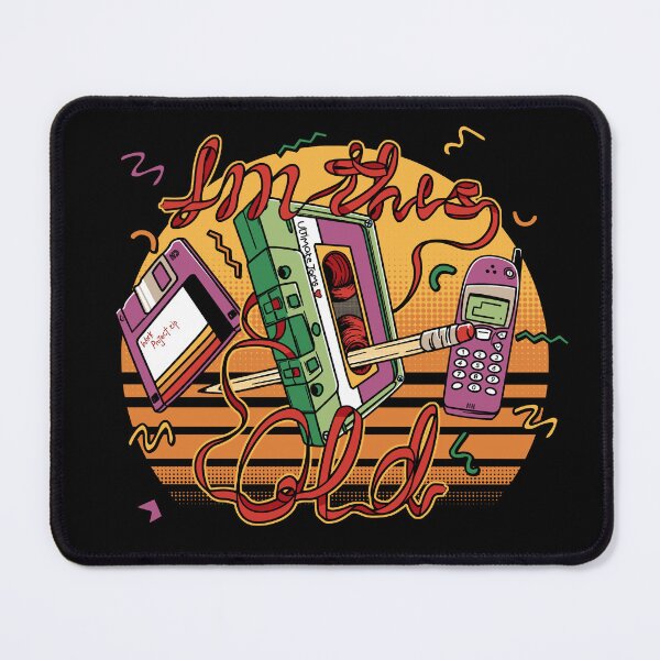 Item preview, I'm This Old Audio Cassette & Pencil Retro designed and sold by Nerd Shizzle.