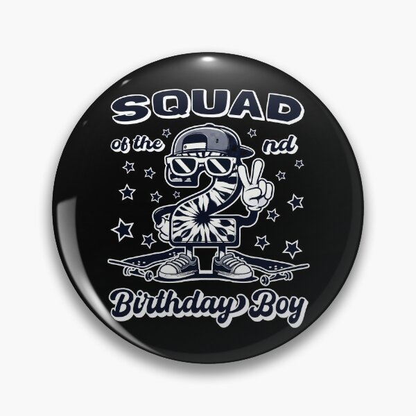 Item preview, Squad Of 2nd Birthday Boy Toddler Skateboard B-day designed and sold by Jungle Hub.